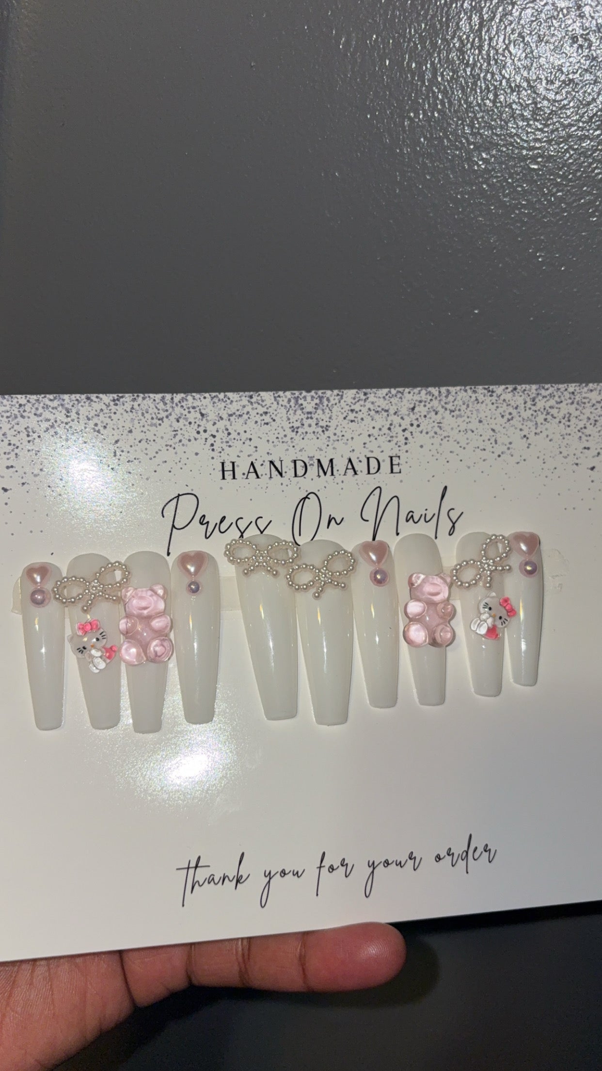 Sweet nail drip (Gel press on nails)