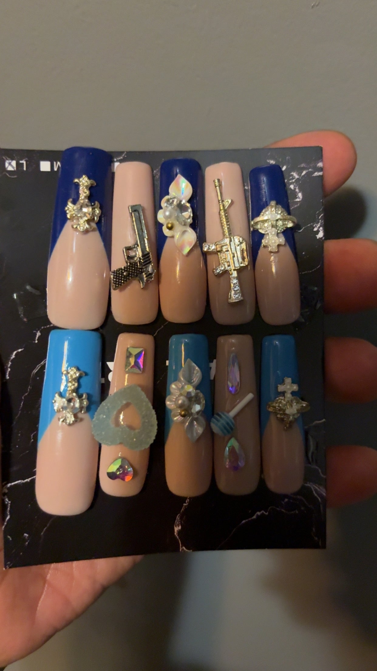 Sweet nail drip (Gel press on nails)