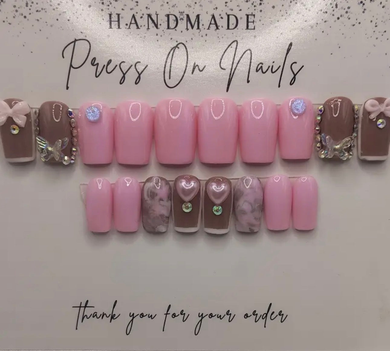 Sweet nail drip (Gel press on nails)