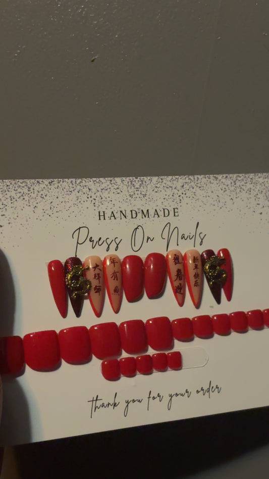 Sweet nail drip (Gel press on nails)